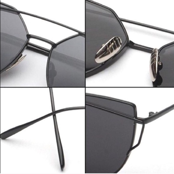 Black Mirrored Sunglasses - Picture 6 of 6